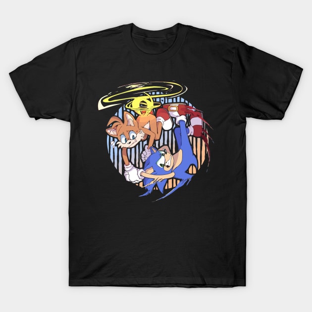 Sonic Art Work T-Shirt by komplenan